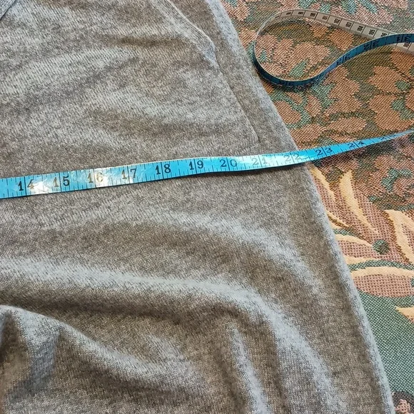 White + Warren Heather Gray Cashmere Knit Pants Sz L - Picture 9 of 12